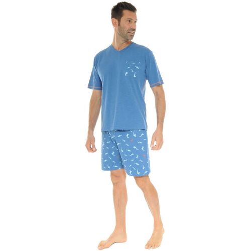Textil Homem Pijamas / Camisas de dormir Christian Cane WINSTON Azul