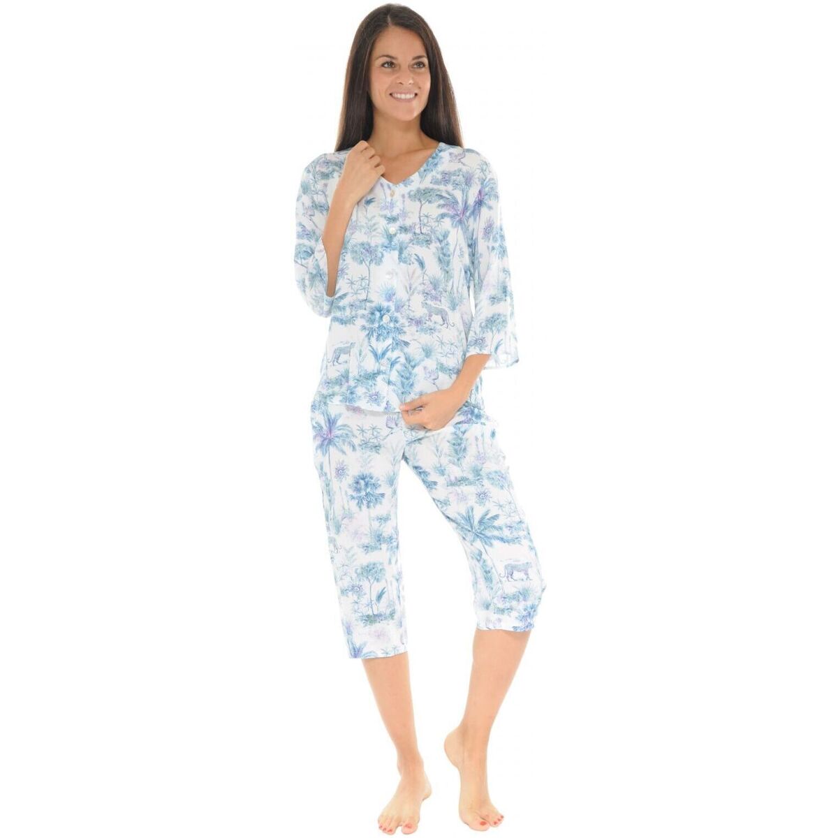 Textil Mulher Pijamas / Camisas de dormir Christian Cane VIKY Azul