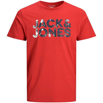 Textil Rapaz T-Shirt mangas curtas Jack & Jones  Vermelho