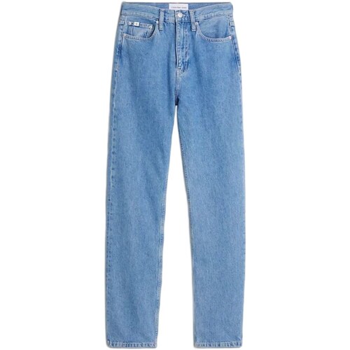 Textil Mulher Calças Jeans logo-print tailored shorts Weiß J20J220878 Azul