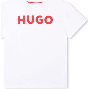 Textil Rapaz T-shirts e Pólos Hugo Boss Kids G25102-10P-1-19 BRANCO