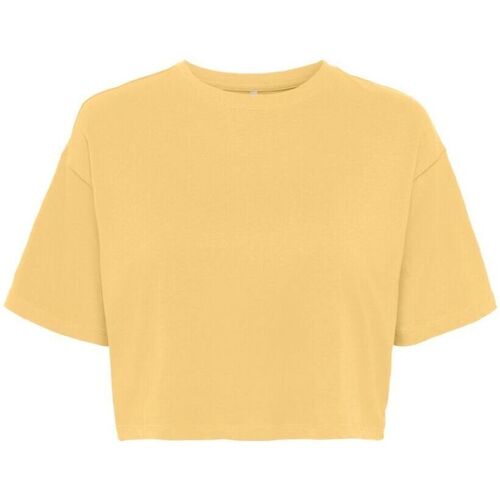 Textil Mulher T-shirts e Pólos Only 15252473 MAY-SUNDRESS Amarelo