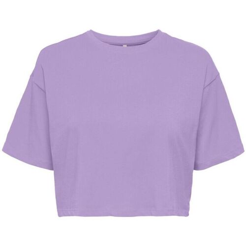 Textil Mulher T-shirts e Pólos Only 15252473 MAY-PURPLE ROSE Rosa