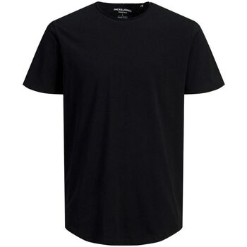 Textil Homem T-shirts e Pólos Jack & Jones 12182498 BASHER-BLACK Preto