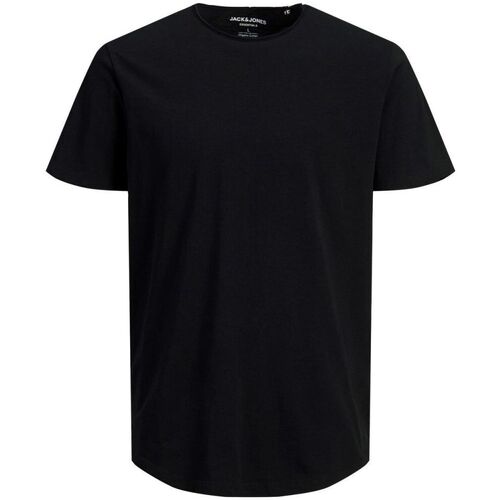 Textil Homem T-shirts e Pólos Jack & Jones 12182498 BASHER-BLACK Preto