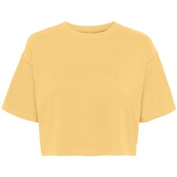 Textil Mulher T-shirts e Pólos Only 15252473 MAY-SUNDRESS Amarelo