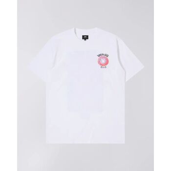 Textil Homem T-shirts e Pólos Edwin I031894 HANA NO SHITA-02 67 WHITE Branco