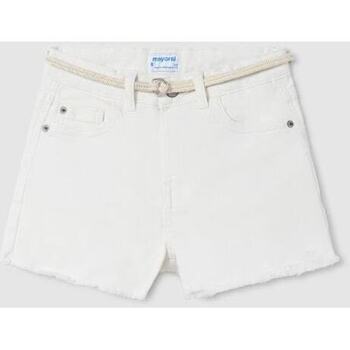 Textil Rapariga Shorts / Bermudas Mayoral 275-87-1-25 Branco