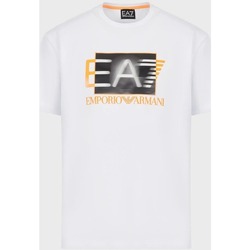 Textil Homem T-shirts e Pólos Emporio Armani EA7 3RPT02PJNUZ Branco
