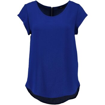 Textil Mulher T-shirts e Pólos Only ONLVIC S/S SOLID TOP NOOS PTM Azul