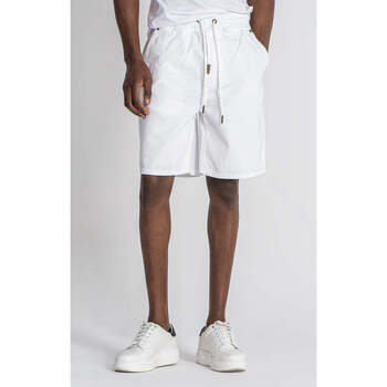 Textil Homem Shorts / Bermudas Gianni Kavanagh White Elastic Waist Shorts White
