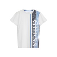 Textil Rapaz T-Shirt mangas curtas Guess L3YI34 Branco / Azul