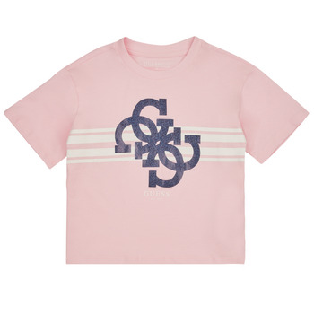 Textil Rapariga T-Shirt mangas chicagos Guess J3YI36 Rosa