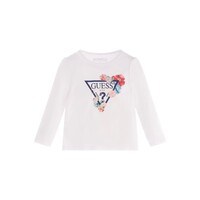 Textil Rapariga T-shirt mangas compridas Guess K3YI17 Branco
