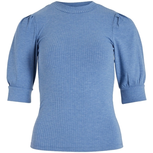 Textil Mulher Tops / Blusas Vila Gianluca - Lart Blue Azul