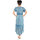 Textil Mulher Vestidos compridos Isla Bonita By Sigris Vestido Midi Longo Azul