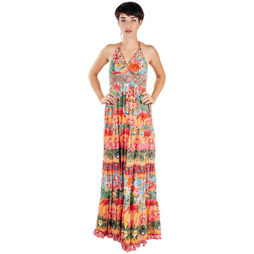 Textil Mulher Vestidos compridos Isla Bonita By Sigris Citrouille et Compagnie Multicolor
