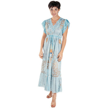 Textil Mulher Vestidos compridos Isla Bonita By Sigris O regresso à moda Azul