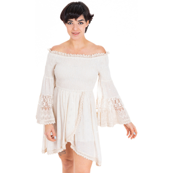 Textil Mulher Vestidos curtos Isla Bonita By Sigris Vestido Curto Branco