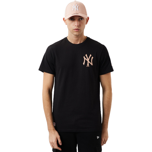 Textil Homem Brett & Sons New-Era MLB New York Yankees Tee Preto
