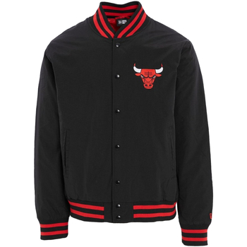 Textil Homem Parkas New-Era Team Logo Bomber Chicago Bulls Jacket Preto