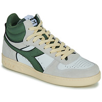 Sapatos Sapatilhas de cano-alto C8378 Diadora MAGIC BASKET DEMI CUT SUEDE LEATHER Branco / Verde