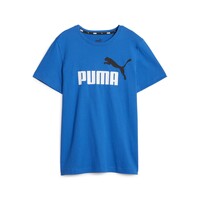 Textil Rapaz T-Shirt mangas curtas com Puma ESS+ 2 COL LOGO TEE B Azul