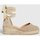 Sapatos Mulher Sapatos & Richelieu Castaner Cuñas de Esparto  Carina/3/002 Sand Bege