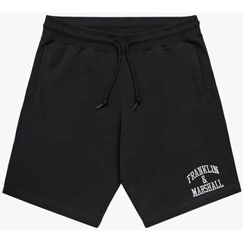 Textil Homem Shorts / Bermudas Franklin & Marshall JM4007-2000P01 ARCH LETTER-980 BLACK Preto