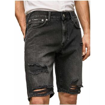 Textil Homem Shorts / Bermudas Pepe Kids jeans  Preto