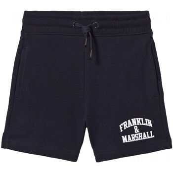 Textil Homem Shorts / Bermudas Franklin & Marshall JM4007-2000P01 ARCH LETTER-219 Azul