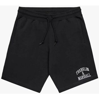 Textil Homem Shorts / Bermudas Franklin & Marshall JM4007-2000P01 ARCH LETTER-980 BLACK Preto
