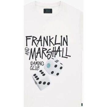 Textil Homem T-shirts e Pólos Franklin & Marshall JM3194.1012P01-011 Branco