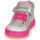 Sapatos Rapariga Sapatilhas de cano-alto Agatha Ruiz de la Prada LUCKY Prata / Rosa