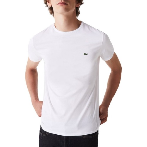 Textil Homem T-shirts e Pólos Lacoste bebe TH6709 Branco