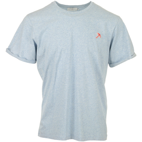 Textil Homem T-Shirt mangas curtas Cuisse De Grenouille Almofada de cadeira Azul