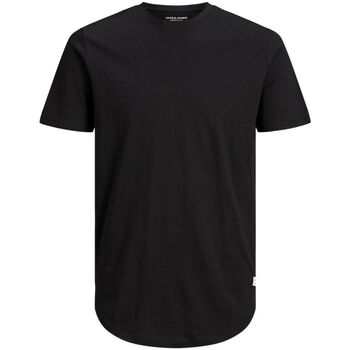 Textil Homem pierced heart long-sleeve T-shirt Jack & Jones 12184933 NOA TEE-BLACK Preto