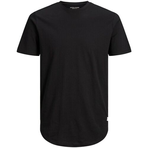 Textil Homem T-shirts e Pólos Jack & Jones 12184933 NOA TEE-BLACK Preto