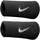 Acessórios Acessórios de desporto Nike Swoosh Doublewide Wristbands Preto