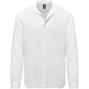 Textil Homem Camisas mangas comprida Bomboogie SM6401 T LI2-00 OPTIC WHITE Branco