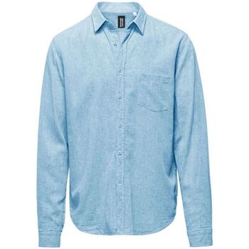 Textil Homem Camisas mangas comprida Bomboogie SM7880 T LITP-23 DUSTY SKY BLUE Azul