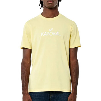 Textil Homem T-Shirt shirt curtas Kaporal  Amarelo