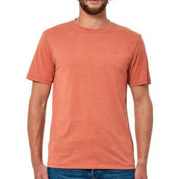 Textil Homem T-Shirt shirt curtas Kaporal  Laranja