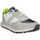 Sapatos Homem Sapatilhas Blauer Nash 01 Velours Toile Homme Blanc Gris Branco
