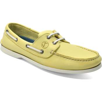 Sapatos Homem Sapato de vela Seajure Carova Boat Shoe Amarelo e Branco