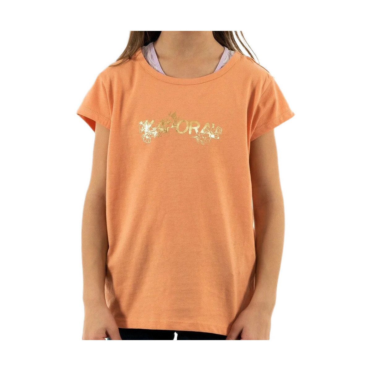Textil Rapariga T-shirts e Pólos Kaporal  Laranja
