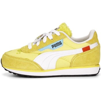 Sapatos Rapaz Sapatilhas Puma Future Rider Spongebob Ps Amarelo
