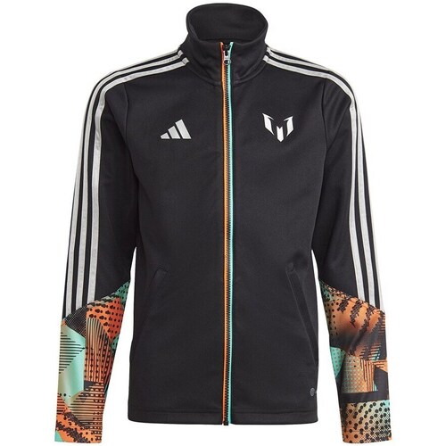 Textil Rapaz Sweats adidas Originals Messi Training Jacket JR Preto