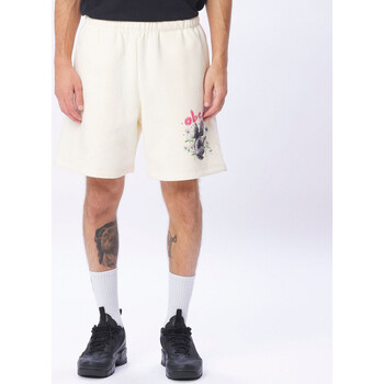 Textil Homem Speedo Shorts / Bermudas Obey Angel garden sweatshort Branco