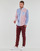 Textil Homem Camisas mangas comprida Polo Ralph Lauren CHEMISE COUPE DROITE EN OXFORD Azul / Vermelho / Branco